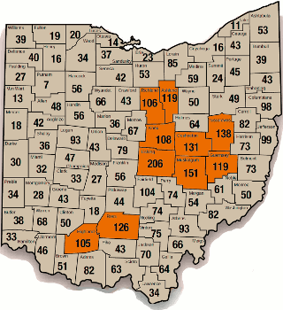 Ohio Big Bucks Ohio Big Buck Club Top Counties